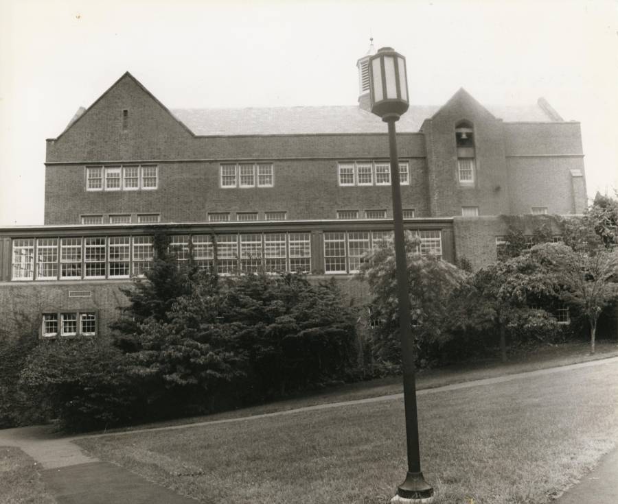 Title: Raether Library, Trinity College (Hartford, Connecticut); Image ID:...