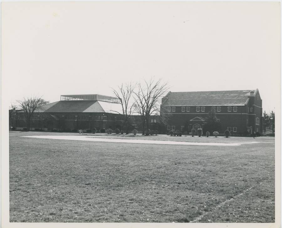 Title: Memorial Field House and Trowbridge Pool and Squash Courts; Image ID:...